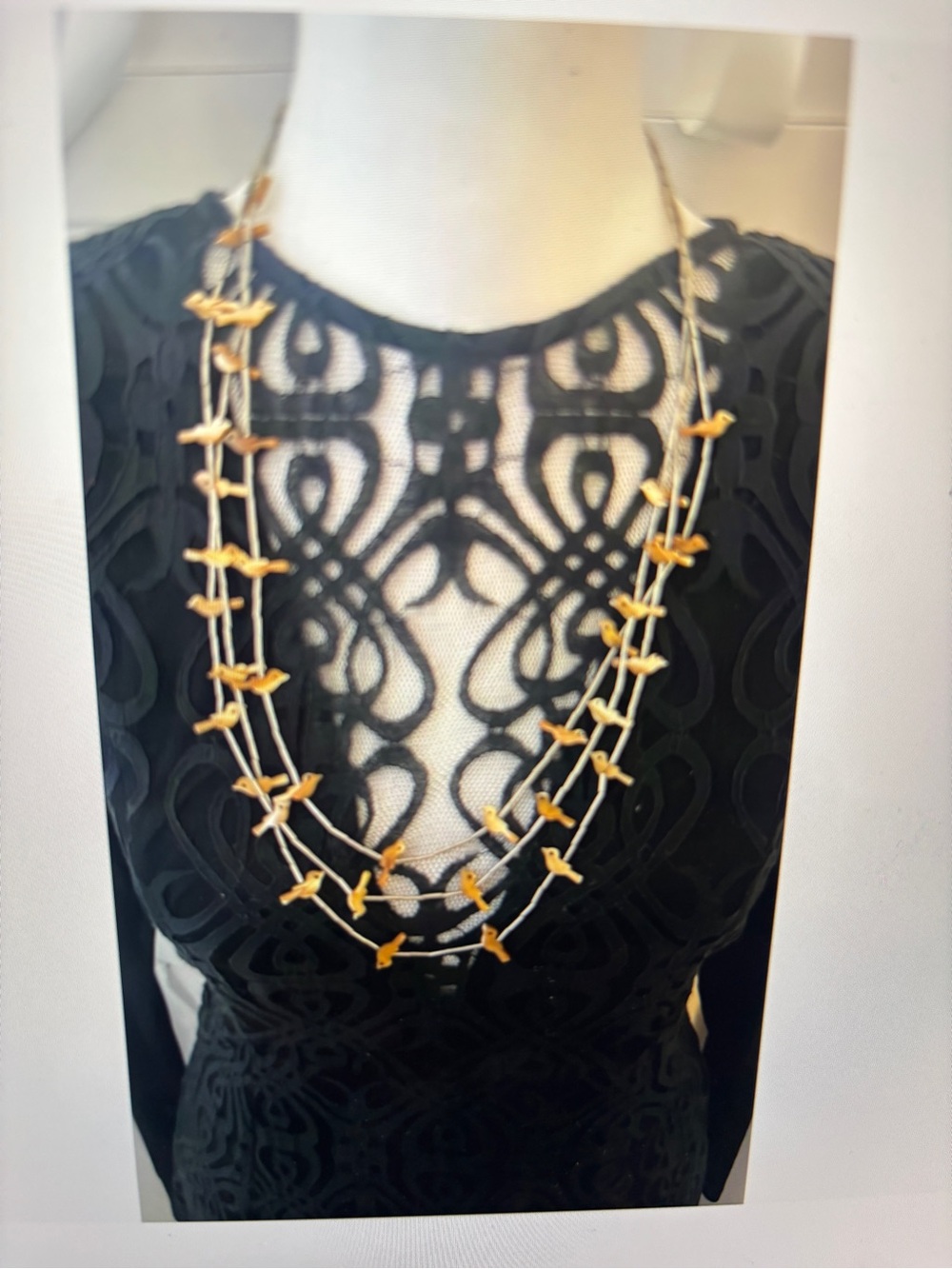 Gold-Tone Heishi Beaded Triple-Strand Necklace - Women Jewelry
